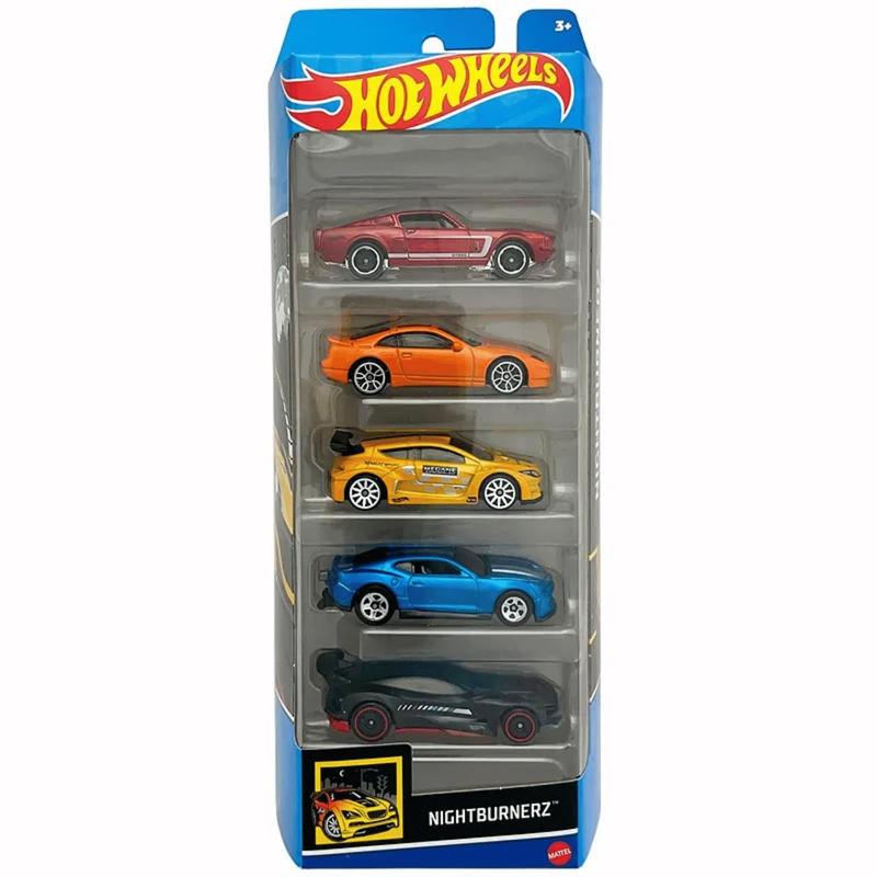 Carrinhos Hot Wheels Nightburnerz HTV43 c/ 5 Carros - Mattel UNICA